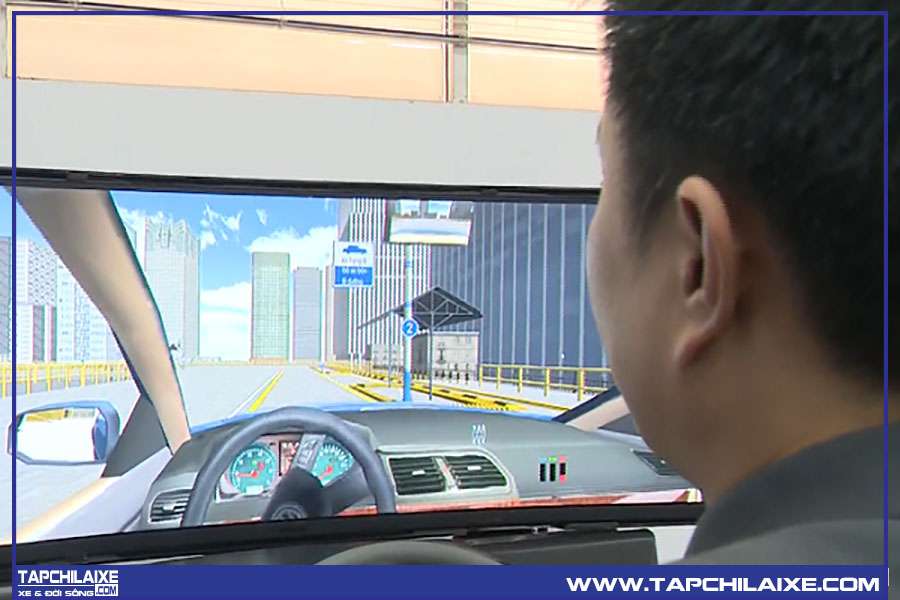 cabin tập lái 3d sắp áp dụng trong đào tạo lái xe
