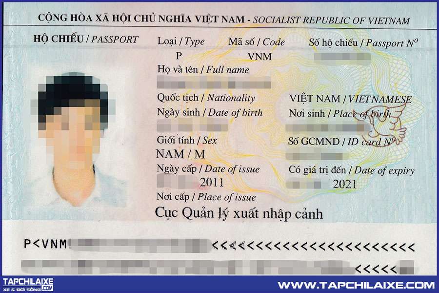 hộ chiếu bản gốc