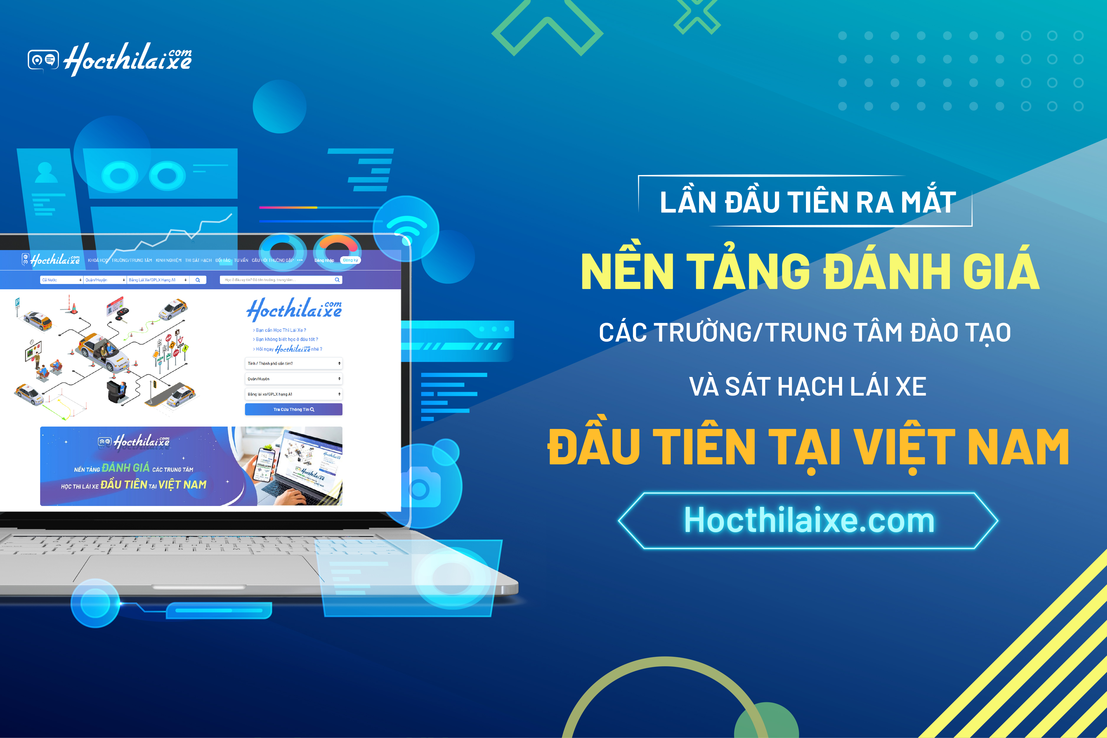 Hocthilaixe.com nền tảng đánh giá đầu tiên tại Việt Nam