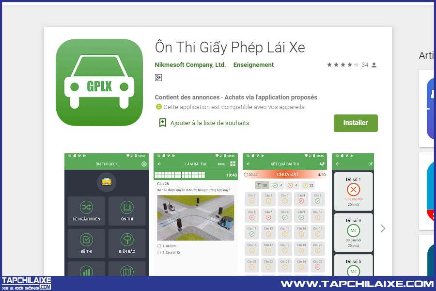 phần mềm thi bằng lái xe a2