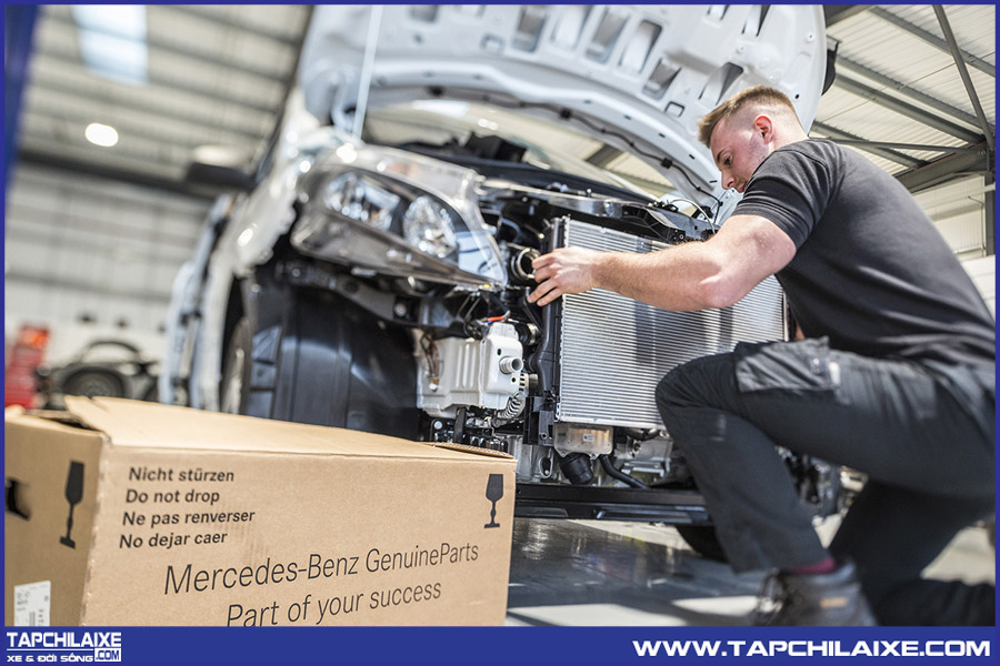 Xe đang được kiểm định