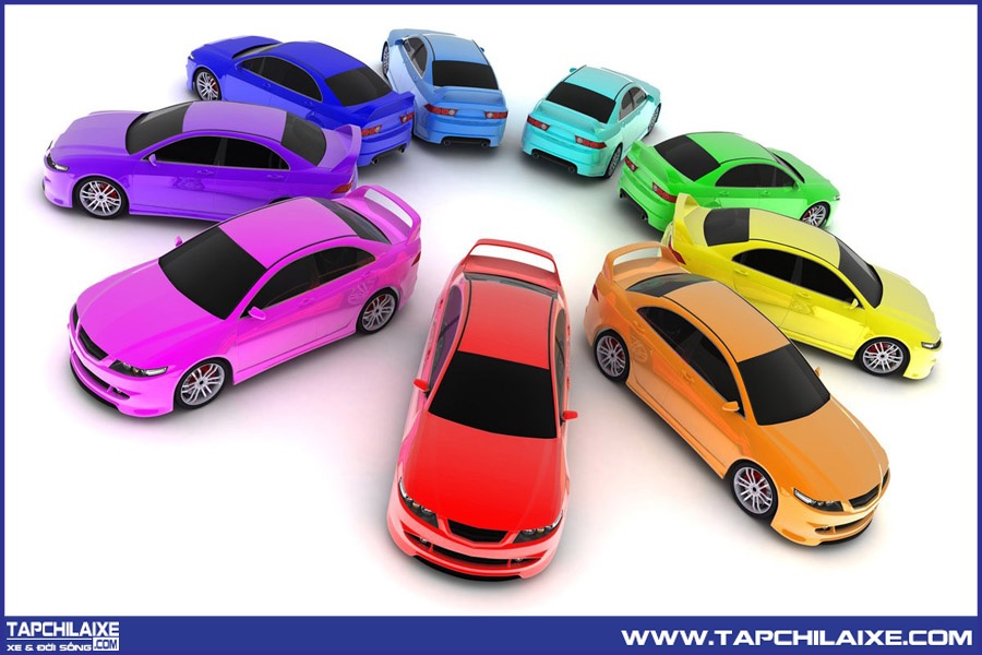 Xe hơi màu sắc phù hợp ngũ hành